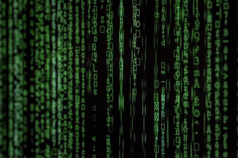 Ekran s linijama programskog koda